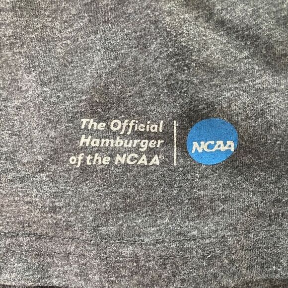 Vintage Wendy's Graphic Print Shirt Heather Gray Medium - Picture 3 of 8